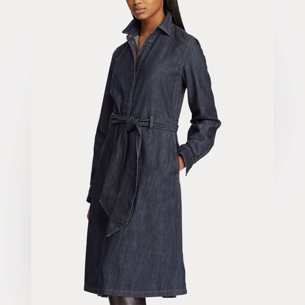 RALPH.LAUREN/DENIM.SHIRT.DRESS - Picture 2 of 13